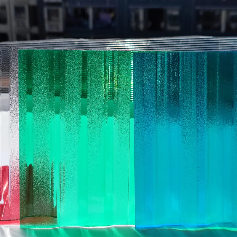 UV coated protected and high light transmission corrugated embossed polycarbonate sheet