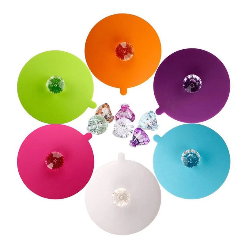 Креативный дизайн в виде бабочки диаметр 10,5 см экологически чистые силиконовые стеклянные крышки для чашек кофе