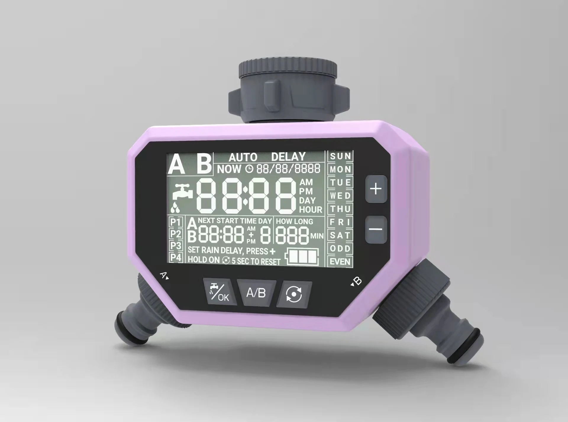 water timer 2 outlet Automatic Irrigation Garden Watering Water Electronic Digital Sprinkler Timer 2 zone weekly  water timer