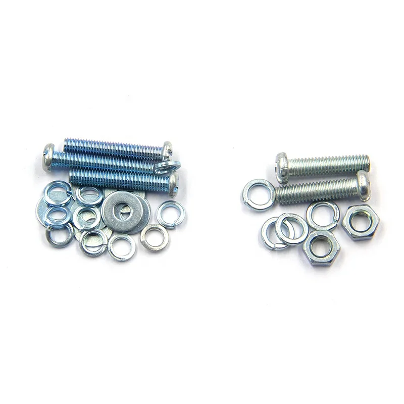 
130 Pack pp box packing Small Machine Screw with Nuts Assortment kit 