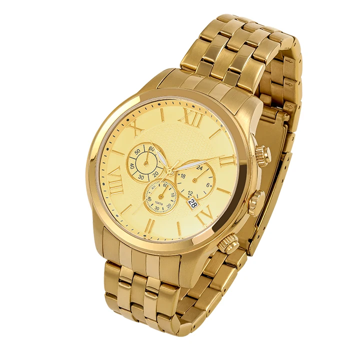 Super September Custom Brand Logo Japanese Quartz Movement Men Luxury Watch Private Label Supplier men gold watch