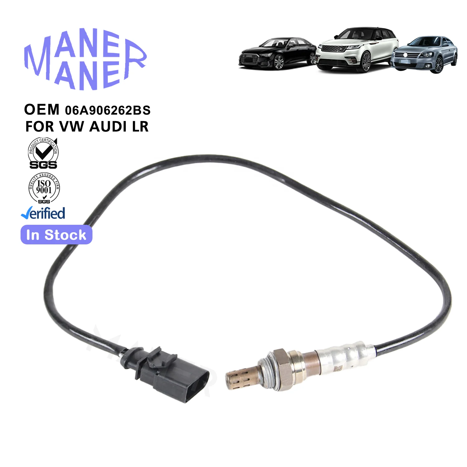 MANER Auto Electrical Systems 06A906262BS wholesale china factory Oxygen Sensor For Audi Volkswagen Skoda 1.6