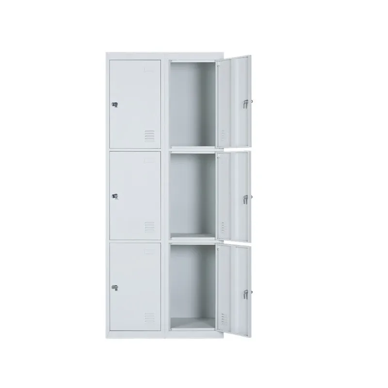 Customization service colorful metal lockers vertical filing cabinet with 6 doors gym or pool locker