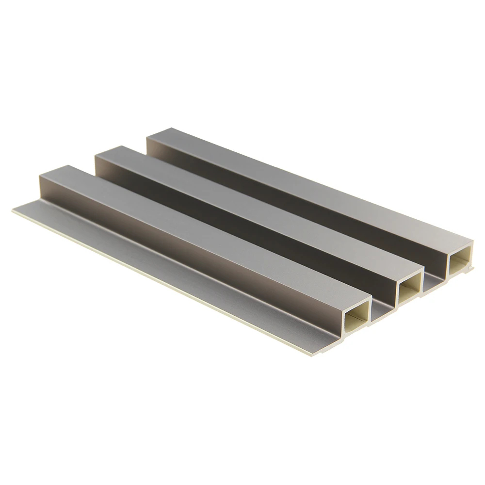 Wooden Cladding Interior Plastic Composite Fluted Covering Board  Decorative 3D Wpc Wall Panel