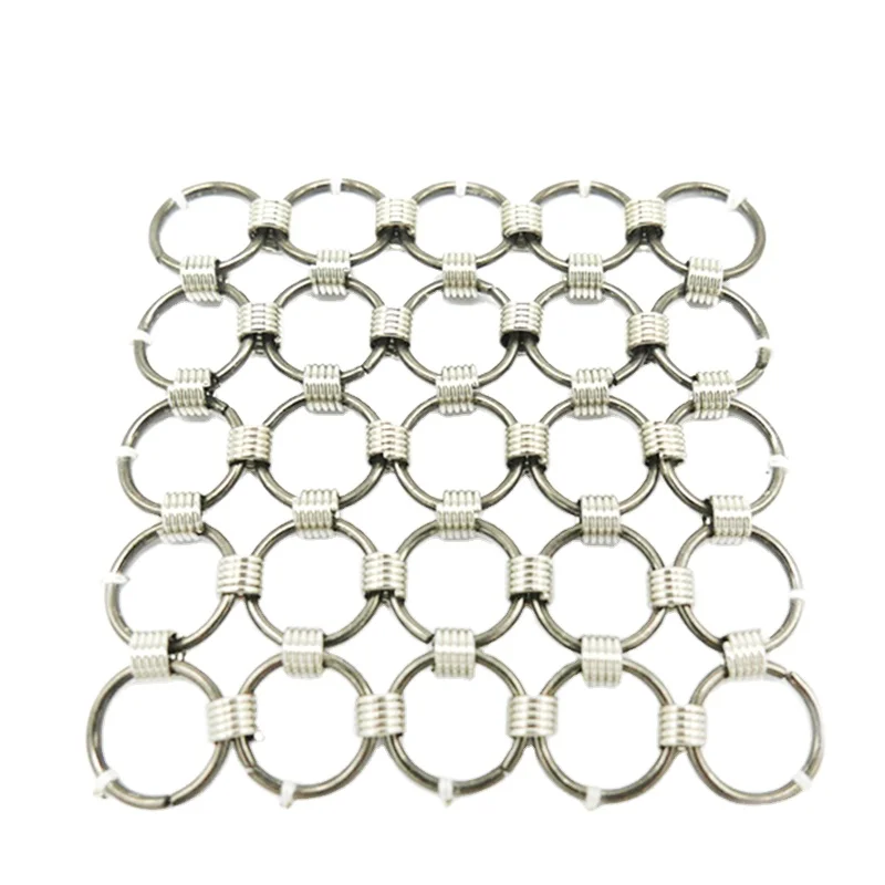  Скруббер Chainmail кольцевая сетка из нержавеющей стали/кольцевая сетчатая
