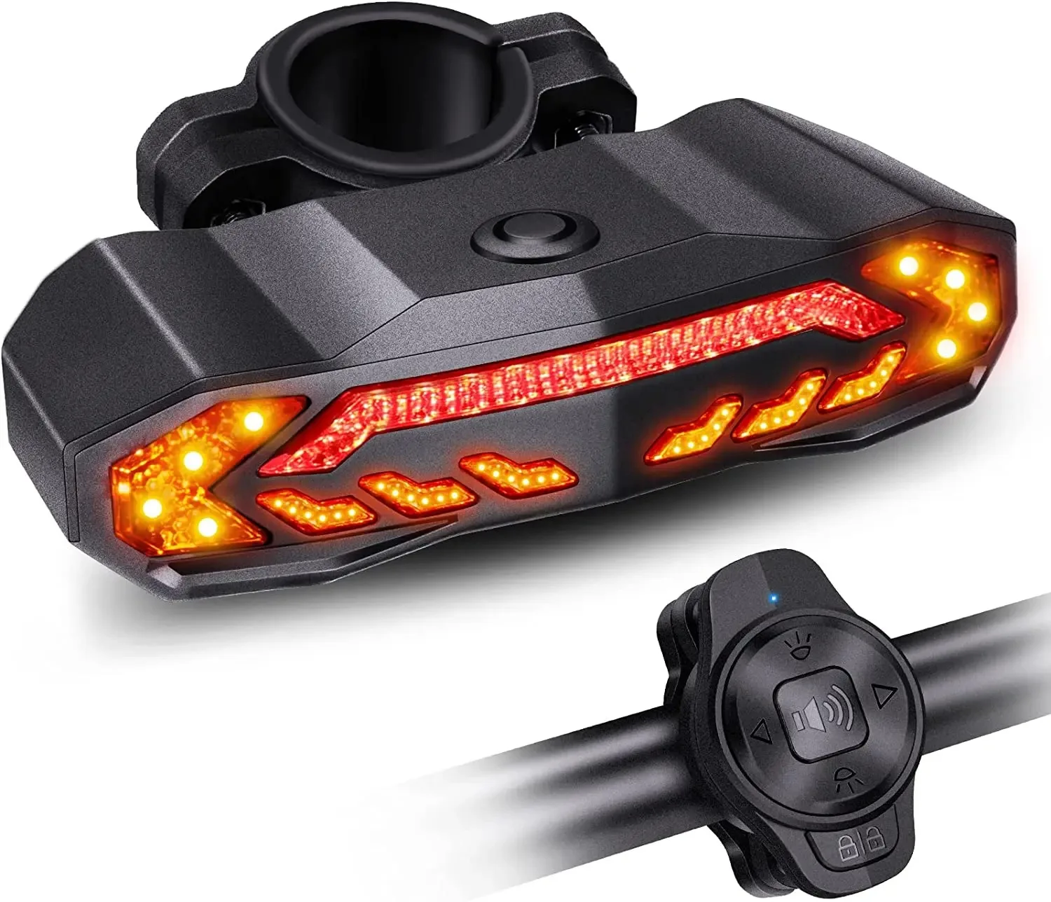 Best-Selling Custom USB rechargeable Smart Brake Sensor Rear Light Cycle Light Bike Motorcycle Bicycle Alarms LED Bike Lights