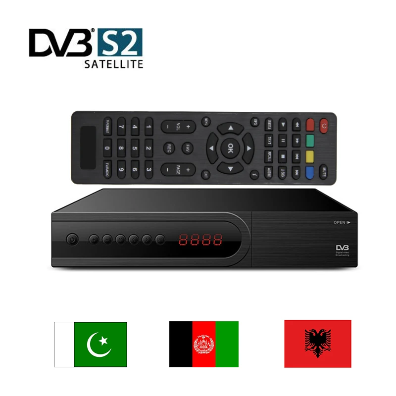  Фабрика HD мини DVB-S2-цифра спутниковый телевизионный ресивер с Powervu икс BISS KEY USB