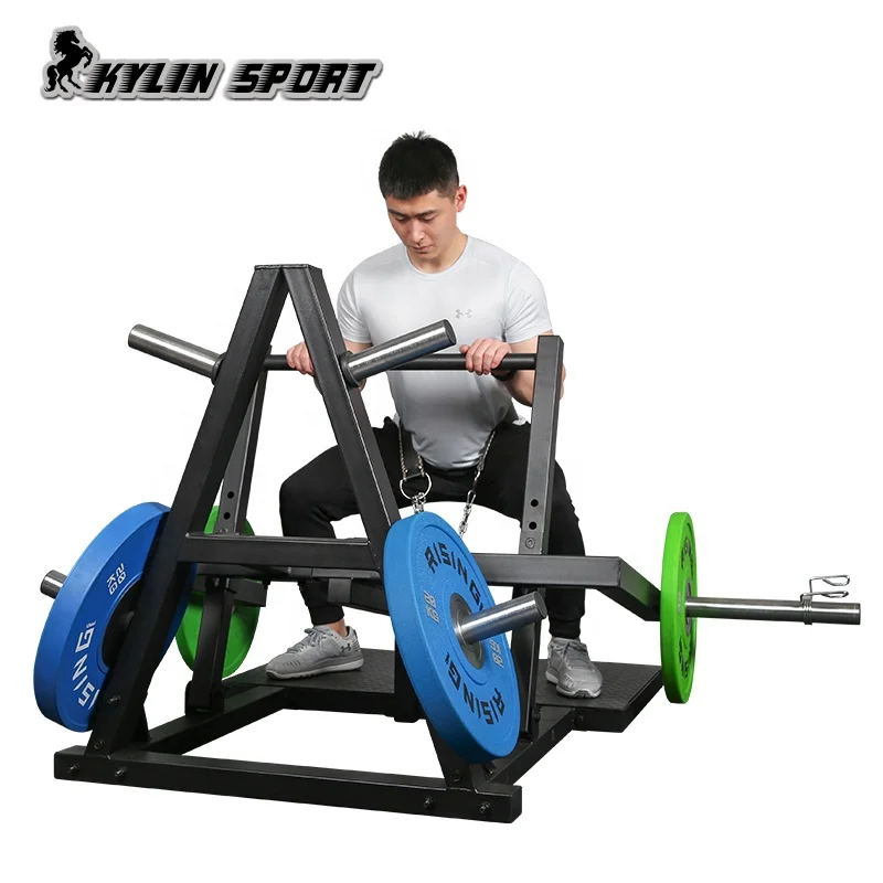 Kylinsport домашний тренажер для приседания спортзала Регулируемый Вес пластина нагруженная на бедро ремень приседающая