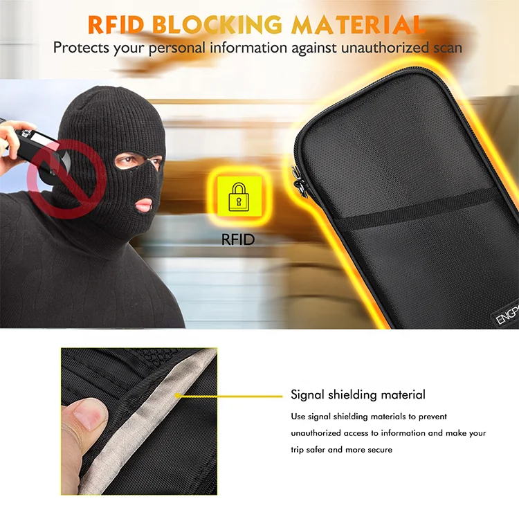 OEM/ODM Fireproof Money Credit Card Storage Case Waterproof Fireproof Travel Family Passport Holder
