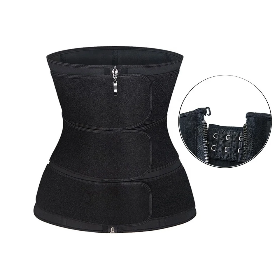 OEM 9 костей молния средства ухода за кожей, которая контролирует живот, 3 декоративных ремешка в области живота сжатия талии тренер