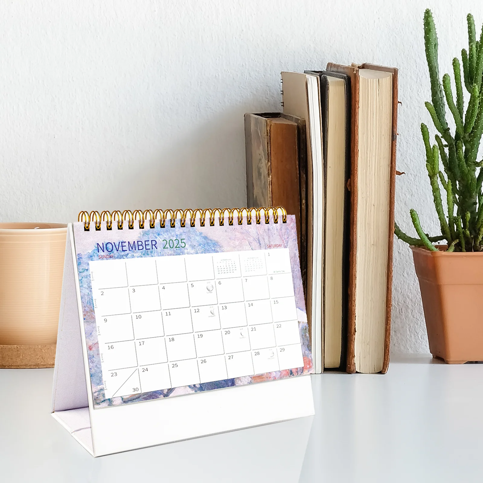 Wholesale Full Color Custom Design Calendar 2025 New Yearly Monthly Desk Wall Calendar Printing Logo Style Calendar Of Life