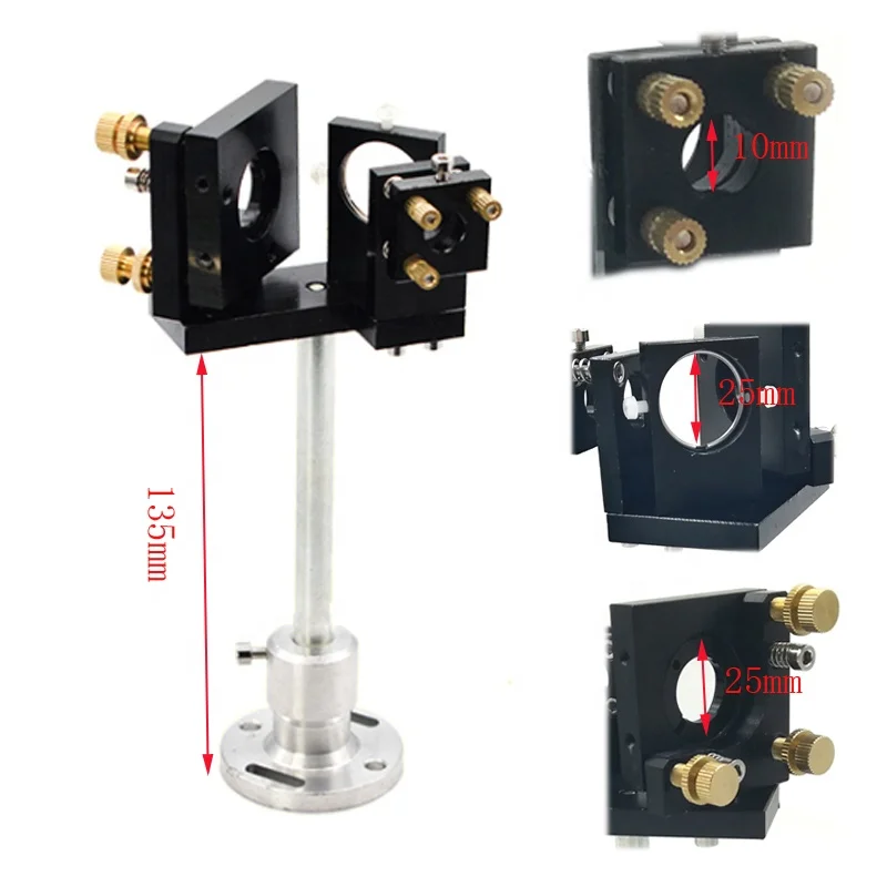 First Mirror Mount Reflective Beam Integrated Bracket With Beam Combiner And Red Pointer For CO2 Laser Engraving Cutting Machine