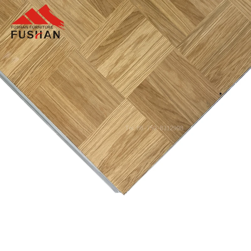 Fushan Wholesale Portable Events Dance Floor Tiles Banquet Wooden Dance Floors  For Sale