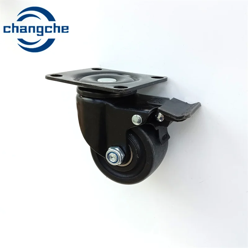 1.5 Inch rubber Plated Swivel Caster wheels without brake