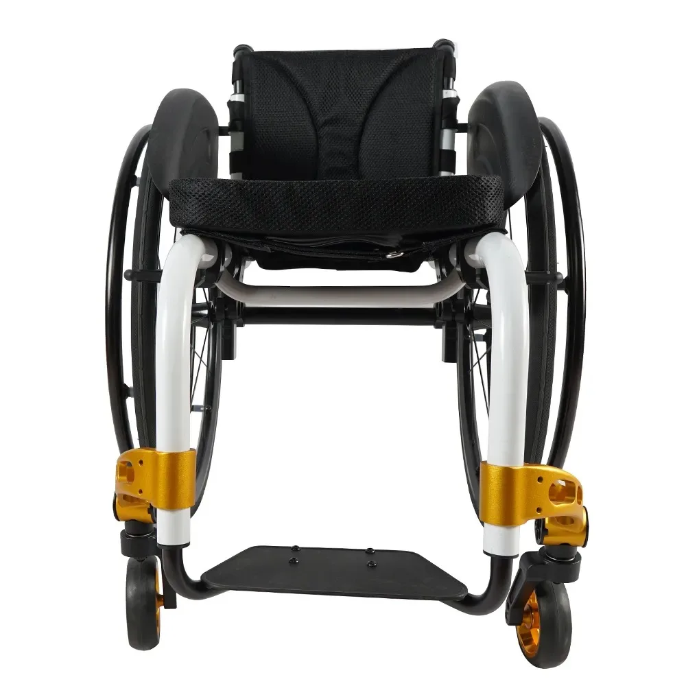 sports manual lightweight  wheelchair with adjustable height and 24 inch large wheels