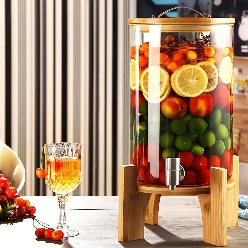 Drink Bucket Cold High Temperature Large Capacity Glass Kettle draft beer Beverage dispenser tower for Bar and Hotel