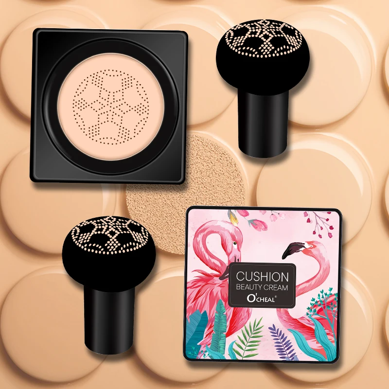 Mushroom Head BB Cream Foundation Cream for Face Makeup Concealer Air Cushion for Face Base with Whitening Air Cushion Ocheal