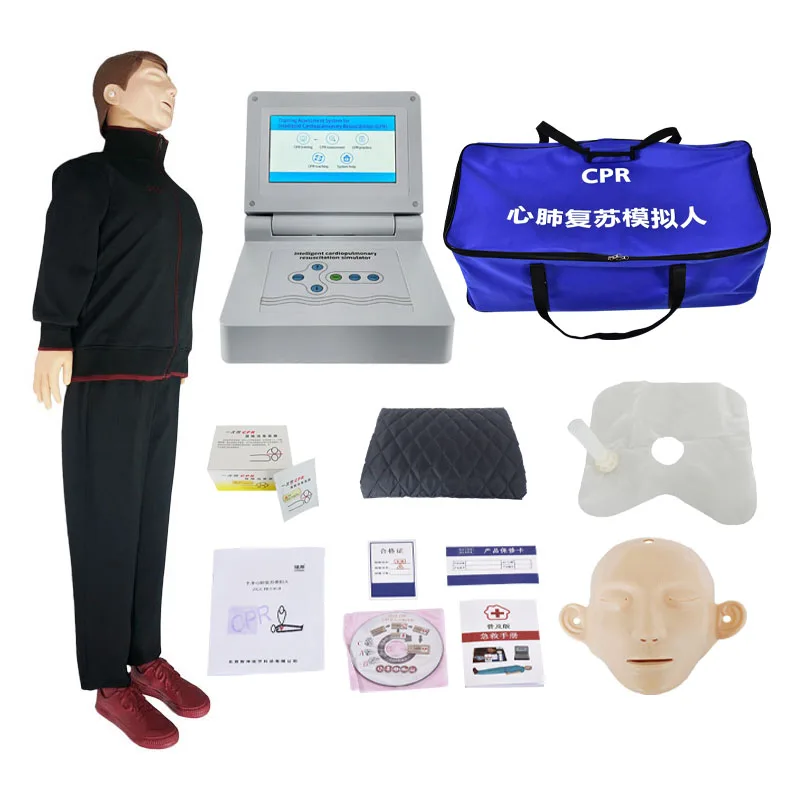 Human body Medical manikin, CPR training manikin, intelligent touch screen control BLS manikin for CPR training