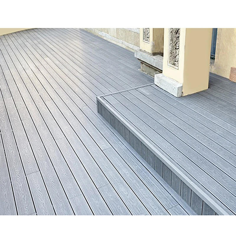 Wpc eco decking solid engineered flooring wood composite anti-uv wpc outdoor terrace wpc decking flooring board panel
