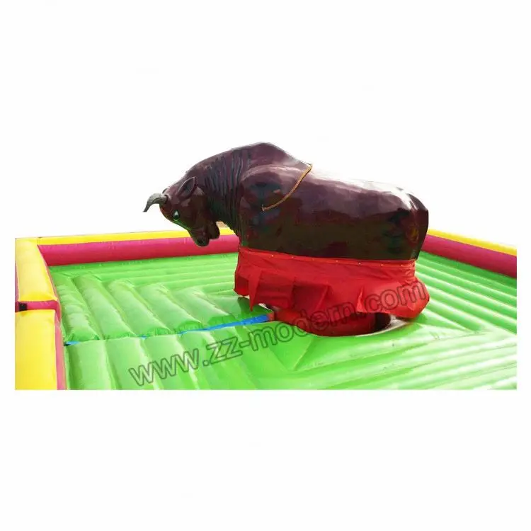 Attraction park equipment Inflatable bull rodeo mechanical bull ride amusement rides for kids
