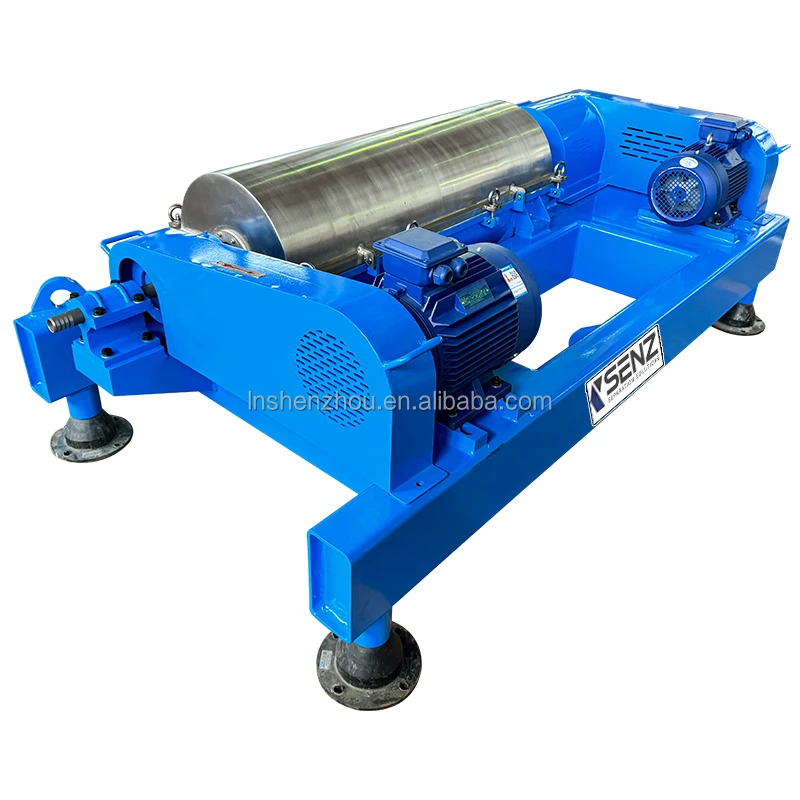 Customization Separation Equipment Continuous Horizontal Decanter Centrifuge For Sludge With Screw Discharging