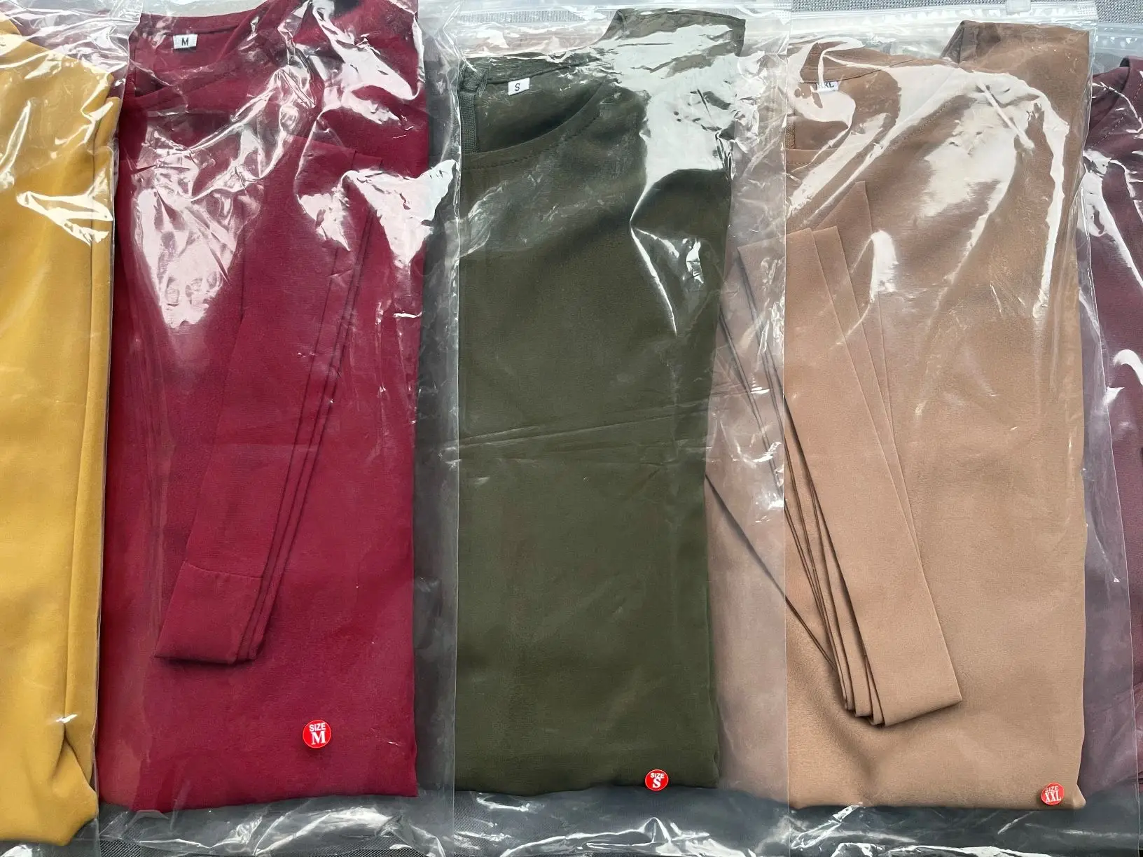 YiXin Abaya Women Muslim Dress 2022 Dubai Plain Color Long Sleeve Maxi Abaya Turkey Women Muslim Dress