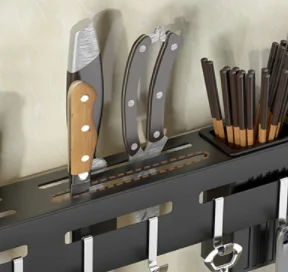 New Design Stainless Steel Knife Storage Wall Mounted Kitchen Magnetic Knife Holder/rack