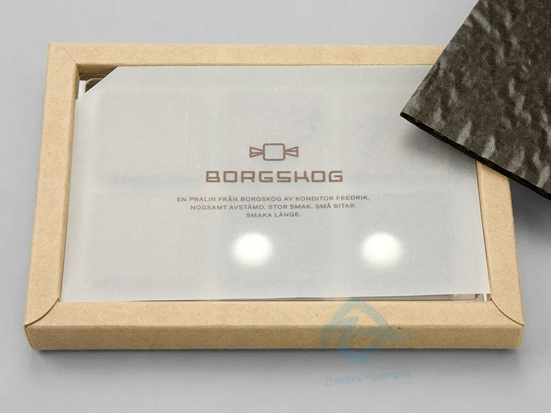 Dessert Packaging Box Wholesale Price Kraft Food Packaging Chocolate Sliding Drawer Box For Chocolate