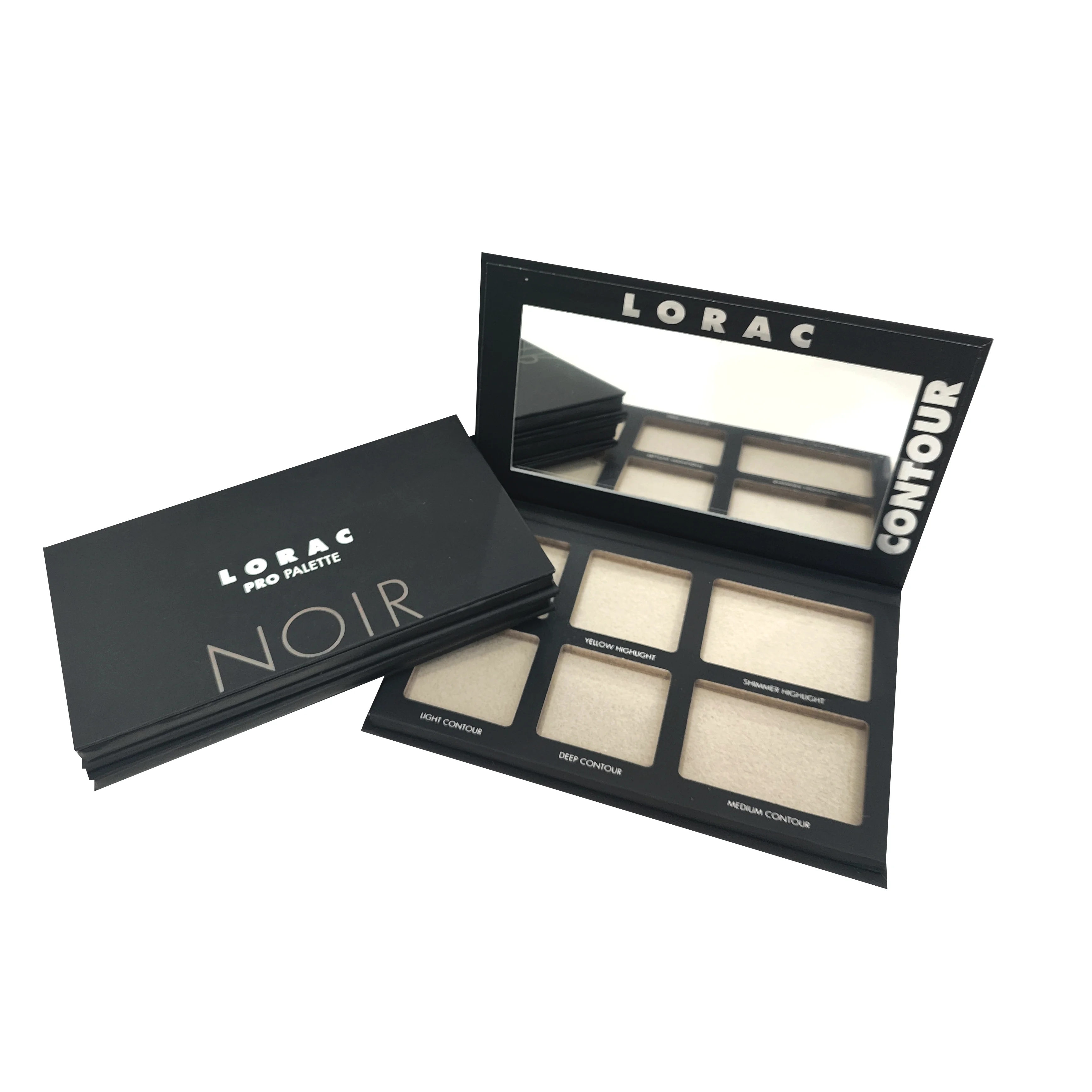 New Design Empty Eyeshadow Palette 6Color 18Color Rigid Box With mirror Luxury Makeup Multichrome Shimmer Eyeshadow Box