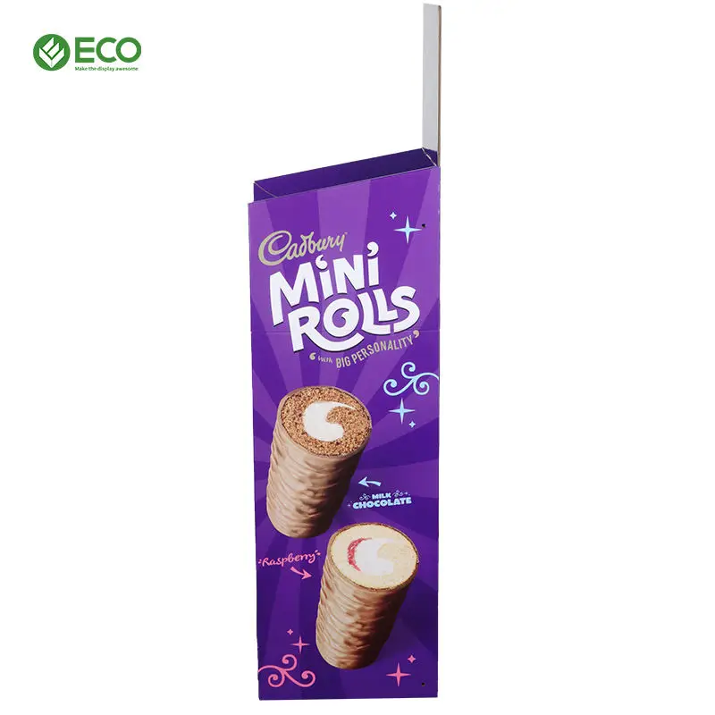 Corrugated Paper funko pop cardboard chocolate Floor Standing display stand Rack shelves Food Potato Snack cardboard display