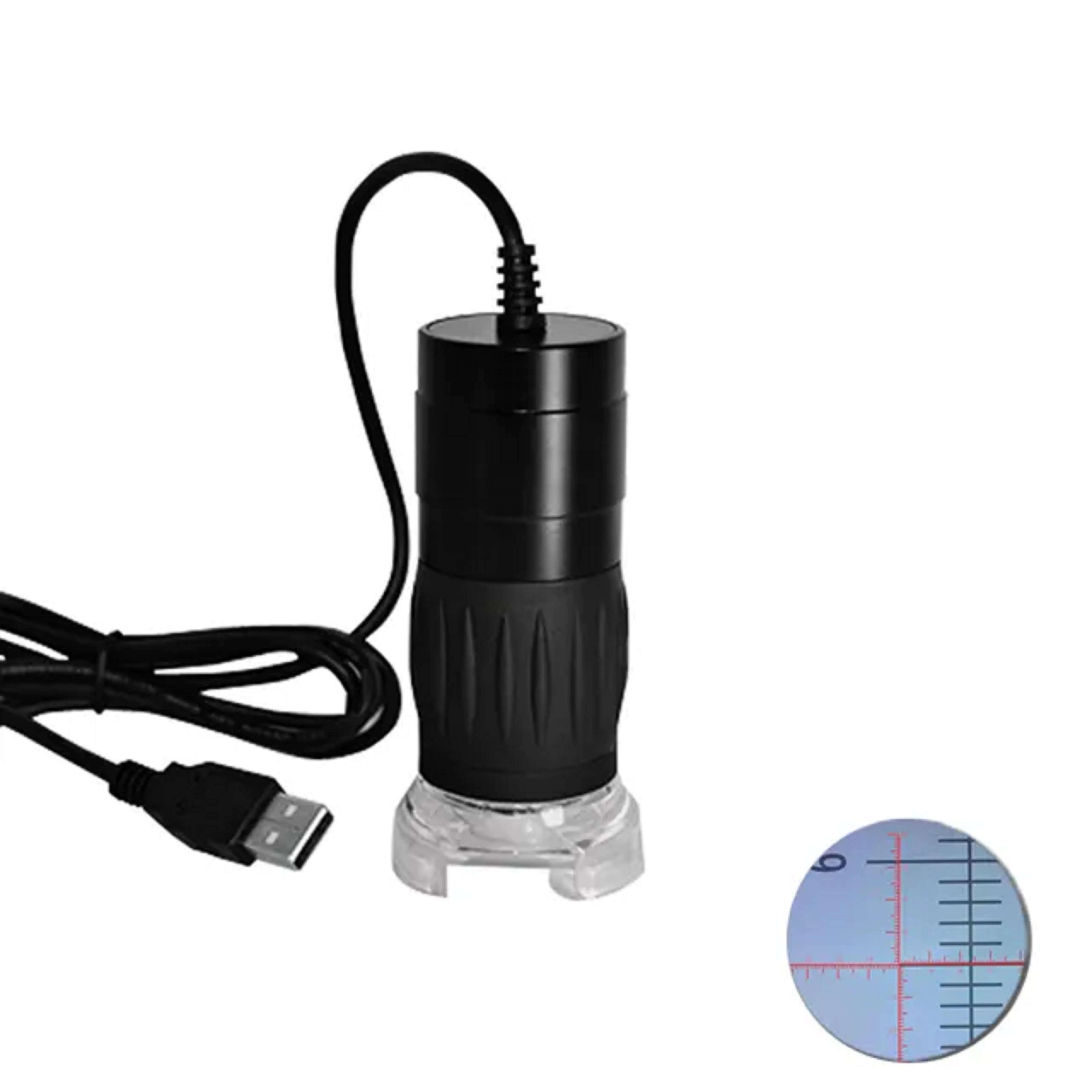 MDA2000R 1600X1200 resolution optics zoom, digital zoom USB portable digital microscope with reticle software for measurement