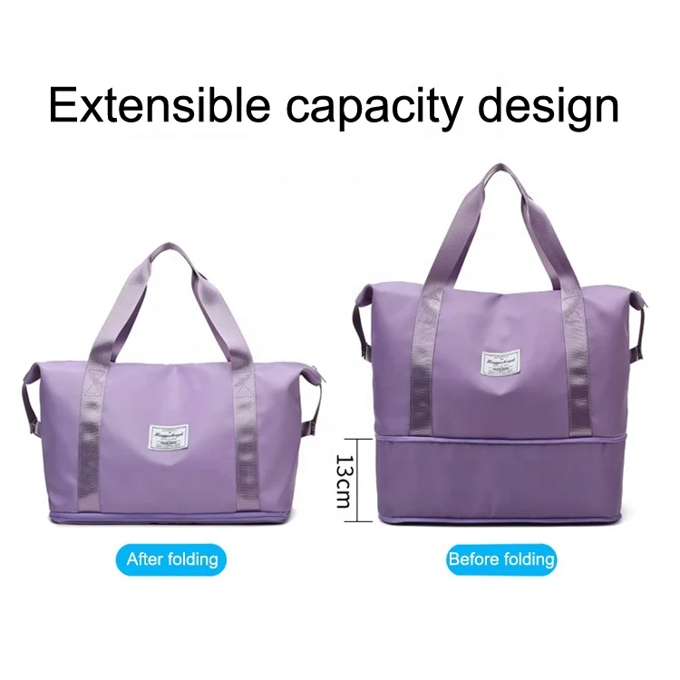 wholesale large capacity expendable trolley tote travel handbag storage yoga gym bag