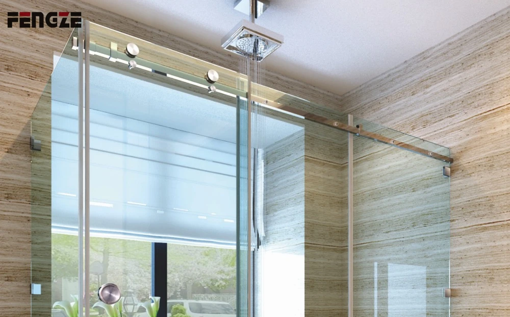 Discount Price Bathroom Hardware Frameless Glass Door Sliding