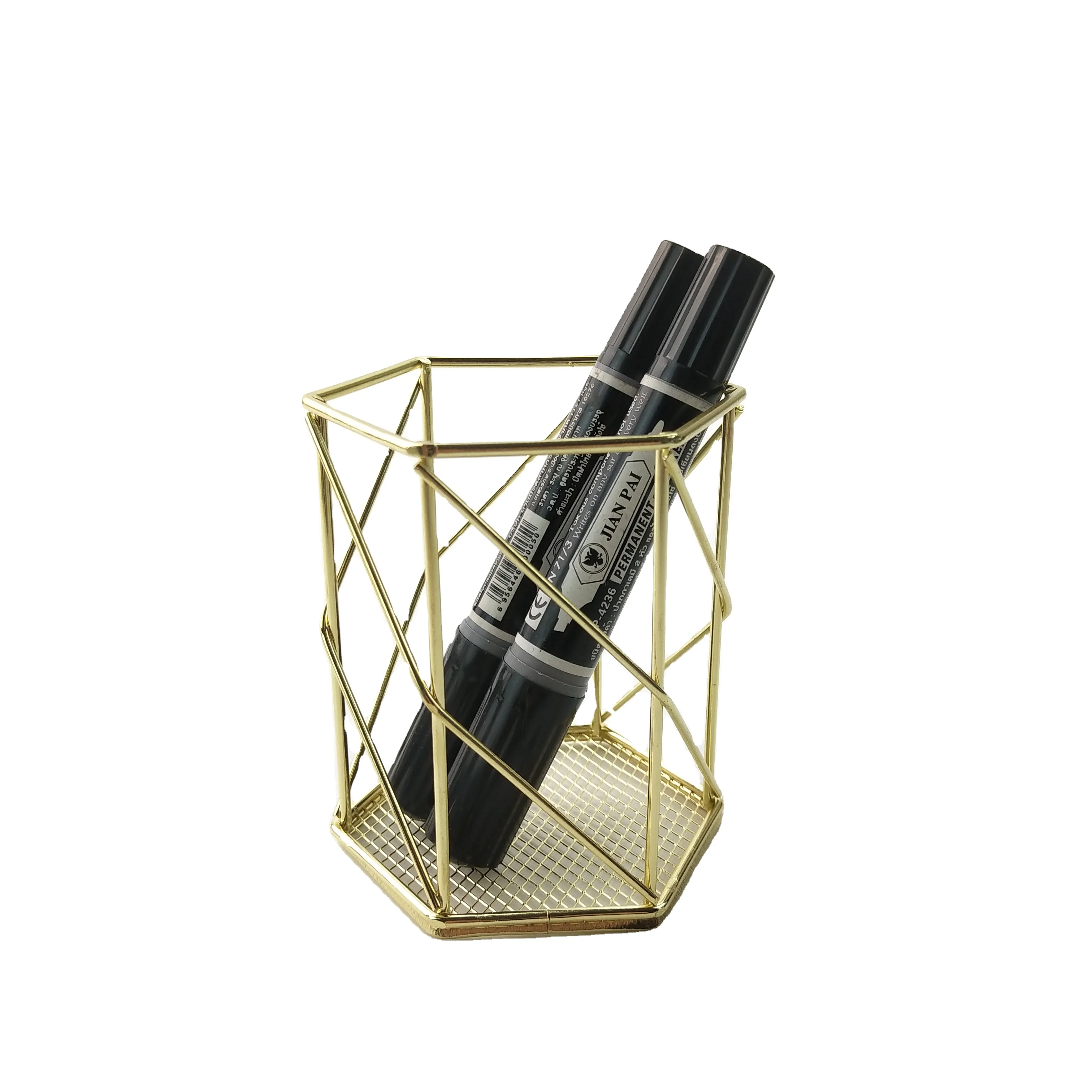 portapenne Office Supplies Stationary Organizer Pencil Stand Pen Holder for Desk Marker Organizer Metal Wire Kids Pen Holder