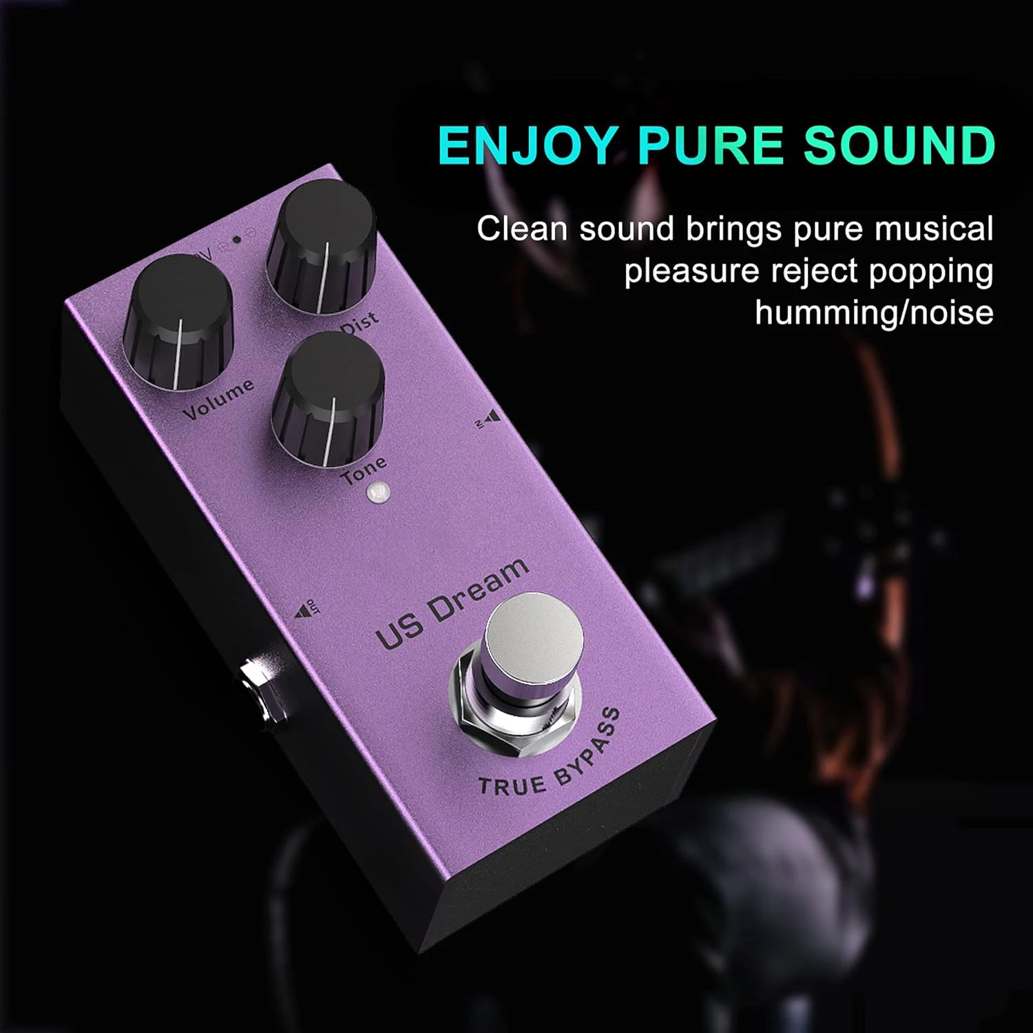 Mini Single Type DC 9V with True Bypass Switch for Multi Electric Guitar Kit US Dream Guitar Effects Pedal