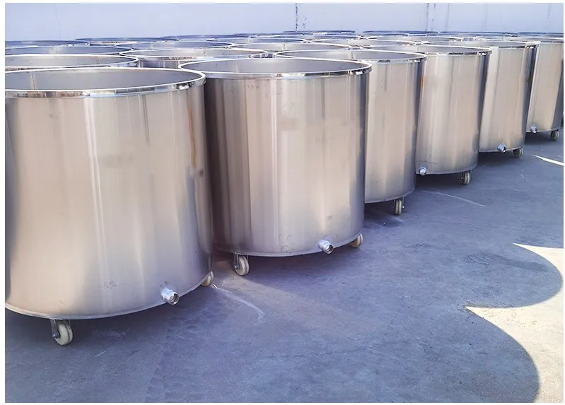 100L 200L 500L 1000L 1500L 2000L Stainless Steel Movable Chemical Storage Tank Equipment With Wheels