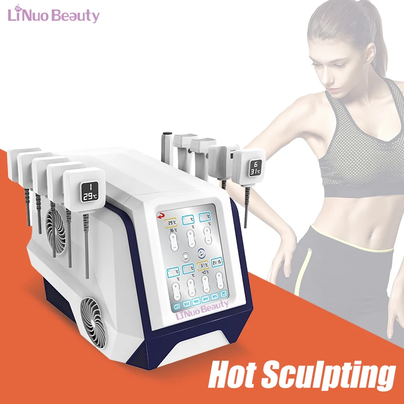 Portable 10 Pads Body Sculpting Weight Loss Vacuum Cavitation System Skin Tightening Fat Burning Monopolar Rf Slimming Machine