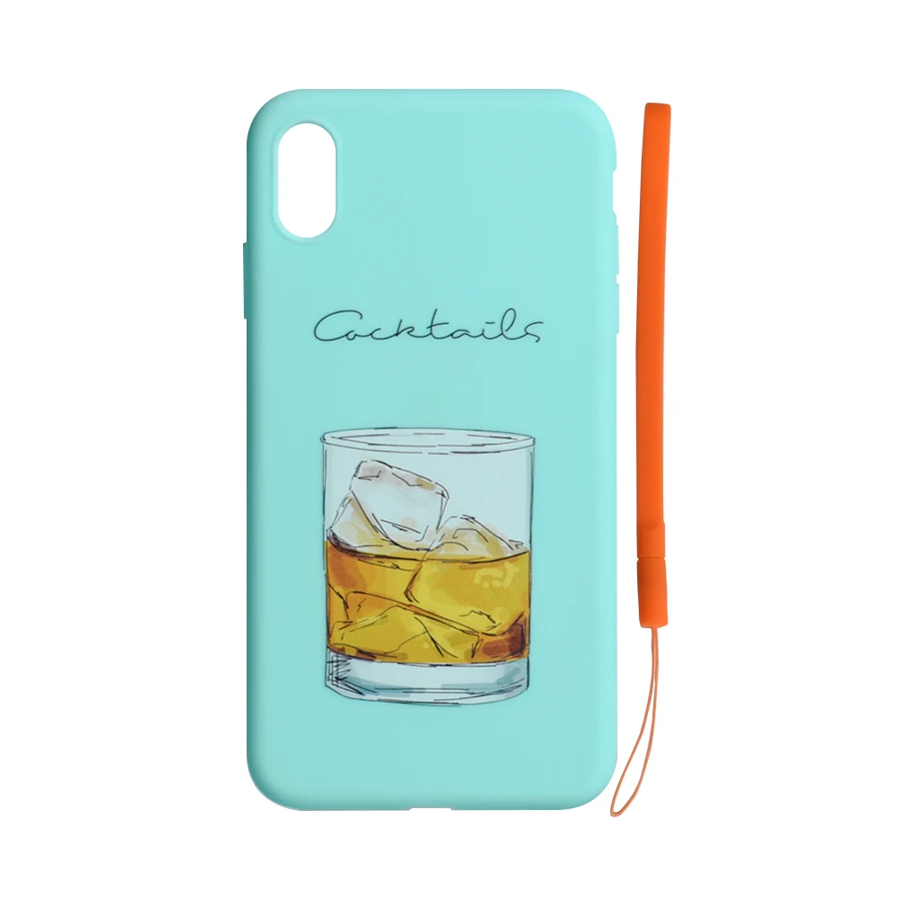 DIY Customize Print Silicone Phone Case shockproof protect TPU back cover  with Strap smart phone case For iphone XS MAX