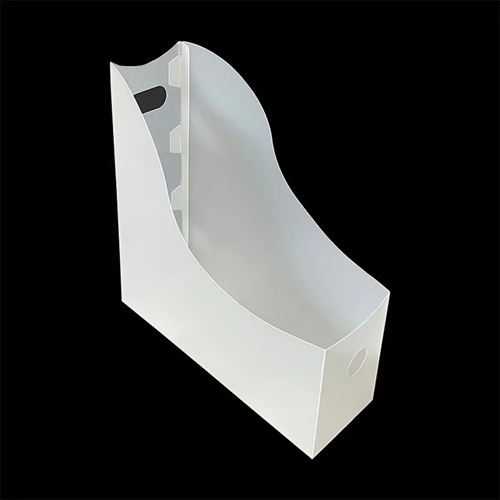 Desktop file rack office supplies simple and foldable finishing book stand file data classification storage box