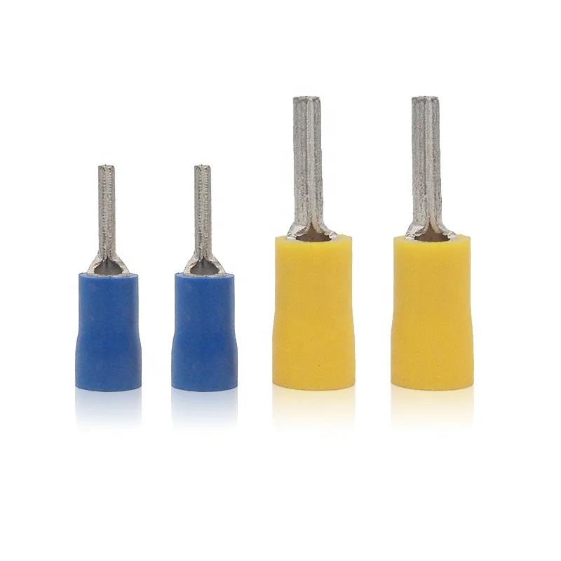 High Quality Copper Pre Cold Copper Pin Type Insulated Cable Terminal Pin Shaped Wire Terminal