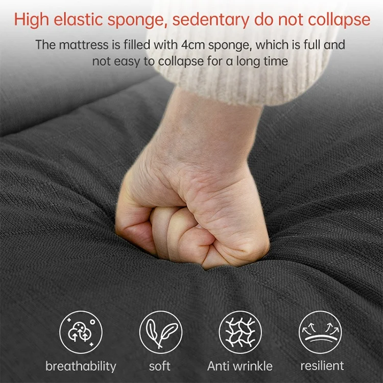 Urban style metal material thick sponge adjustable metal folding beds for adults