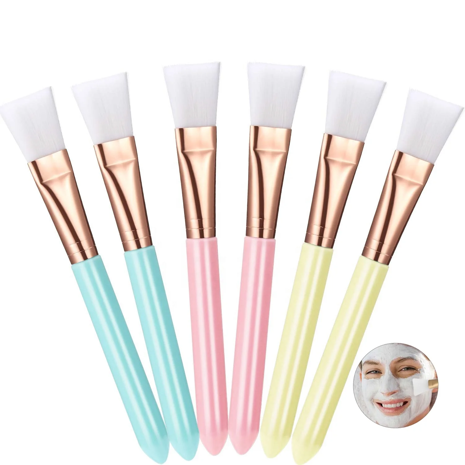 Facial Mud Mask Brush Soft Makeup Brushes Cosmetic Applicator Tools for Facial Mask Eye Mask DIY Application Maskenpinsel