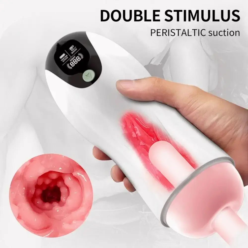 Best Selling Smart Counting Silicone Male Masturbating Sexy Adult Products Machines Sucking Sound Vibrating Masturbation