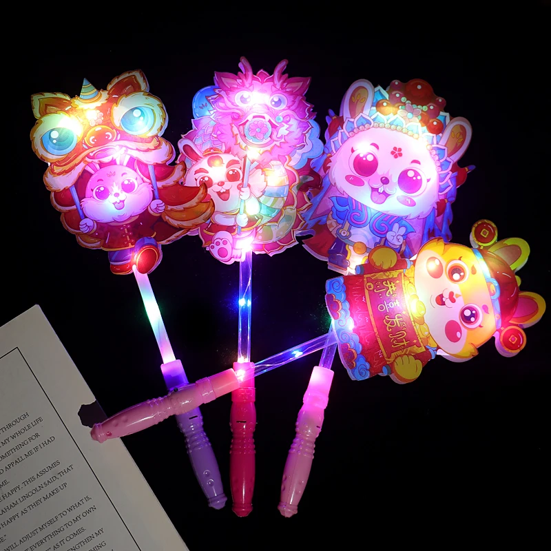 Wholesale Lovely Rabbits plastic with lights flashing wand lighting toys for children from manufacture