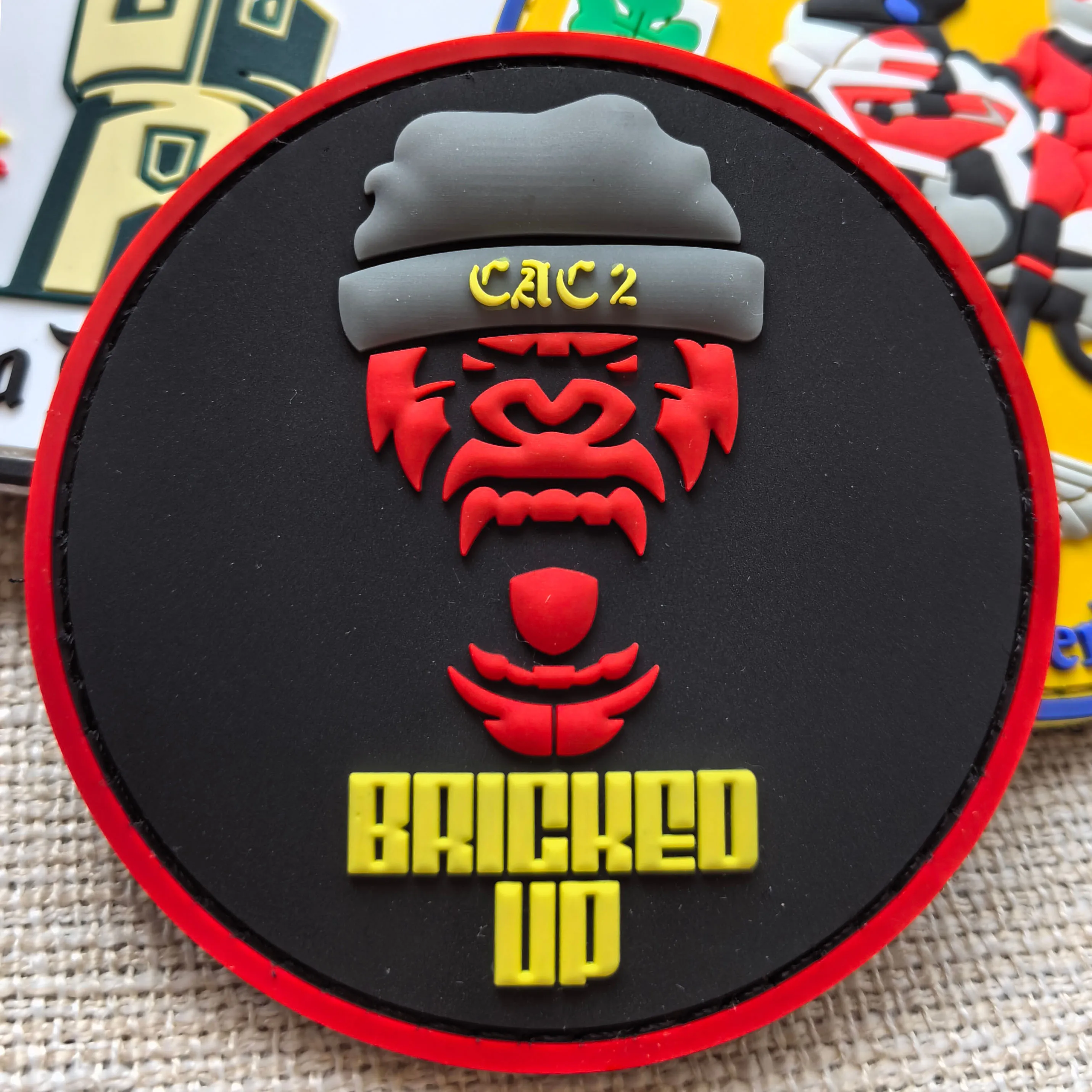 Wholesales Custom Luminous Tactical Rubber Patch Pvc Rubber Tactical Patch Logo Design 3D PVC Rubber Patch