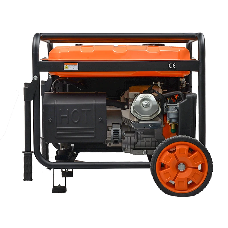 Hwasdan Single Phase Generator 8kva 8kw 8500w mini portable gasoline generator with wheel
