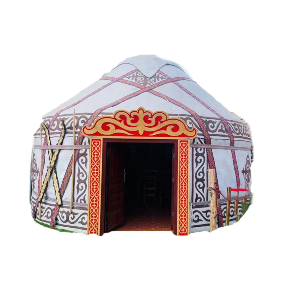 Multifunctional rectangular oval yurt home tent luxury mongolian yurt ger tent