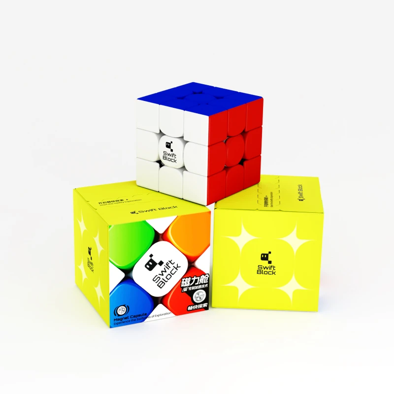 GAN Magic Cube Swift355S 3x3x3 Магнитный скоростной куб Развивающие игрушки
