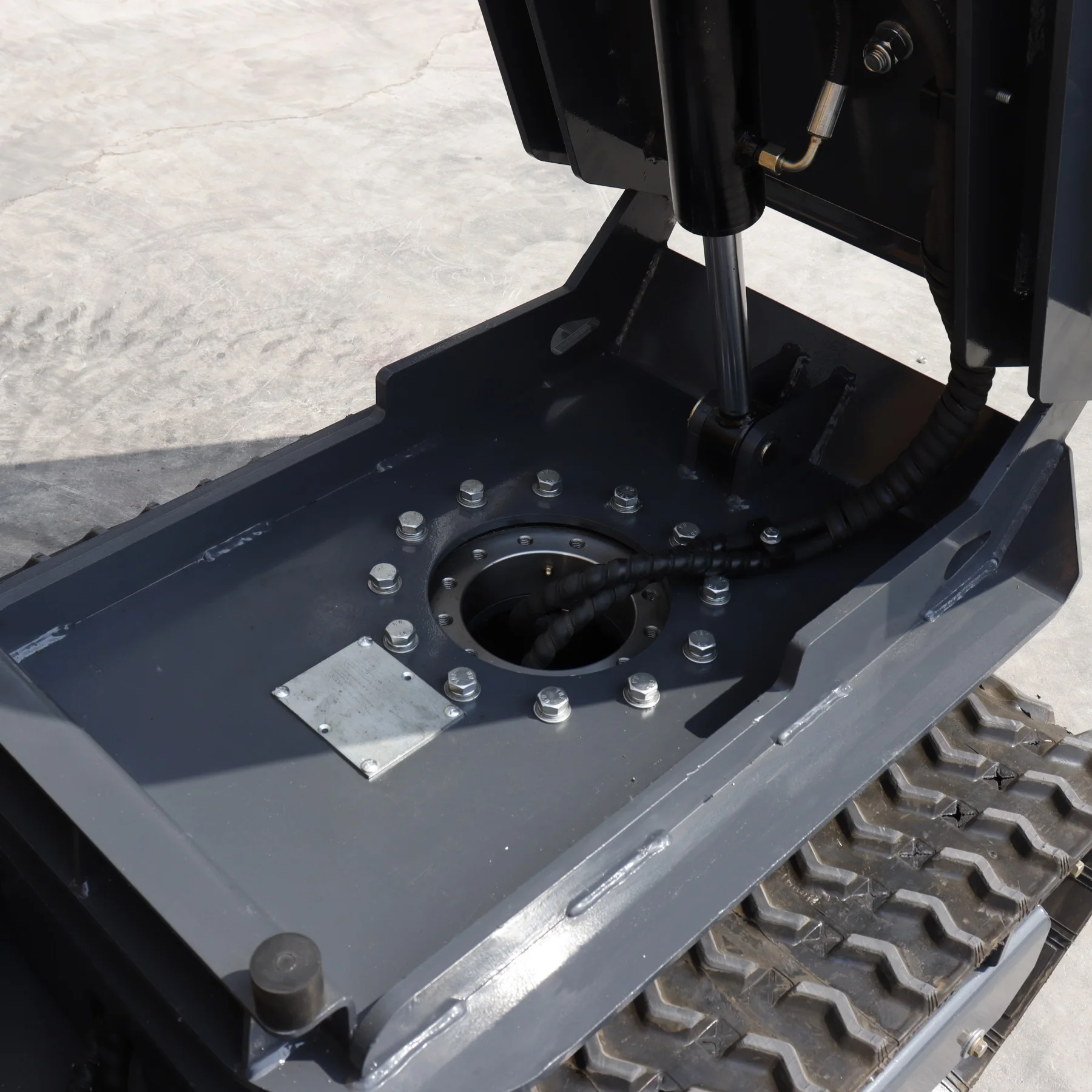 Small Crawler Dumper Truck Fully Hydraulic Walk-behind Dump Truck Garden Orchard Transportation Dumpers