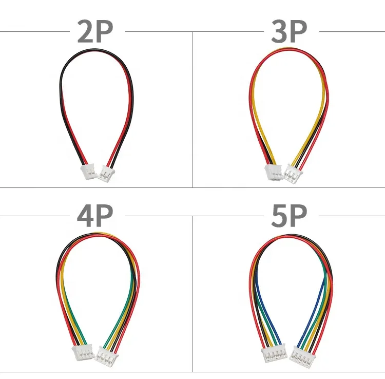jst 2-16pin 2.0 mm pitch plug power AWG ODM/OEM wire harness manufacture cable male female connector ph jst cable